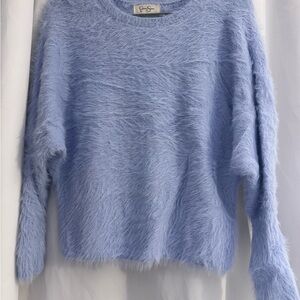 Jessica Simpson Cozy Blue Fuzzy Sweater